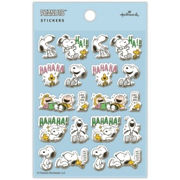 スヌーピー ENJOY 楽しむ【Peanuts All Good／ぷっくり素材シール】