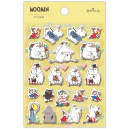 ムーミン イエロー Love あたたかな気持ちを届けて【ぷっくり素材シール／My little somethin】