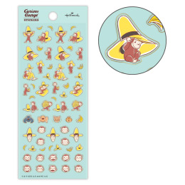 おさるのジョージ 黄色い帽子【フチドリシール】