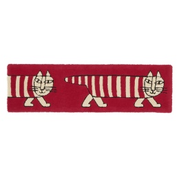 【リサラーソン】ロングマット　クラシックマイキー　180cm　レッド