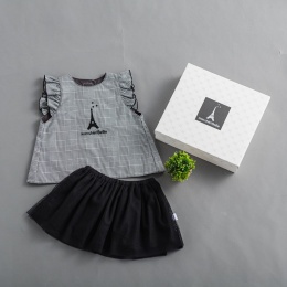 【mon cheri BeBe】チュニックスタイ＆チュールスカートセット［ギフトボックス付］