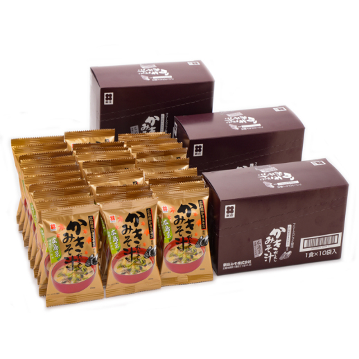 フリーズドライ広島菜入りかきだし入りみそ汁30食入