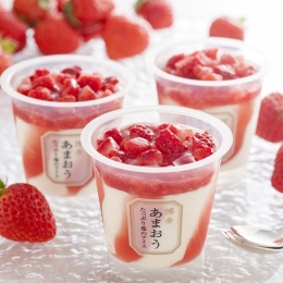 博多あまおうたっぷり苺のアイス