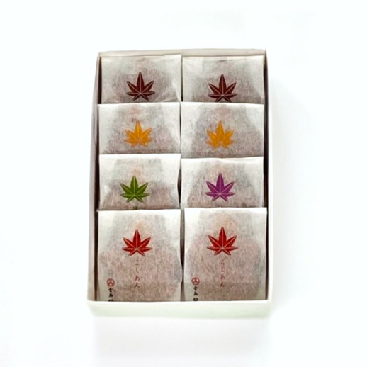 藤い屋】もみじまんじゅう五種詰合せ8個入 - 福屋オンラインストア