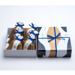 【亀屋】川通り餅竹皮箱詰め　6個入