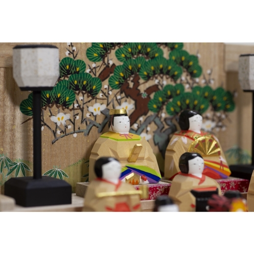 奈良一刀彫 神泉作 段飾雛 中 - 福屋オンラインストア