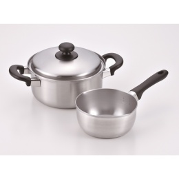 【燕三】IH対応 雪平鍋１６ｃｍ＆両手鍋２０ｃｍ