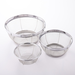 ミズリードⅡステンレスザル3pcs（15・19・25cm）