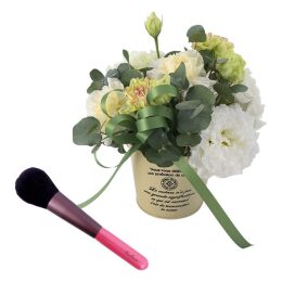 【madame tete】フラワーアレンジメント A・【タウハウス】チェリー チークブラシ セット