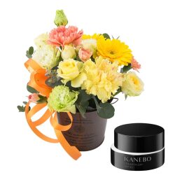 【madame tete】フラワーアレンジメント A・【カネボウ】クリーム イン デイⅡ（医薬部外品）セット