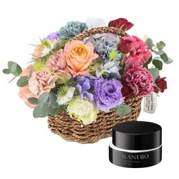 【madame tete】フラワーアレンジメント B・【カネボウ】クリーム イン デイⅡ（医薬部外品）セット