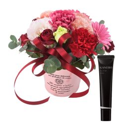 【madame tete】フラワーアレンジメント A・【カネボウ】ヴェイル オブ デイ セット