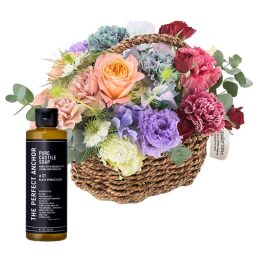 【madame tete】フラワーアレンジメント B・【ザ・パーフェクトアンカー】ピュア カスチールソープ#31 ブラックスプルース（236ml）セット