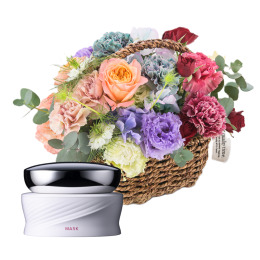 【madame tete】フラワーアレンジメント B・【リファ】ビューテックマスク セット