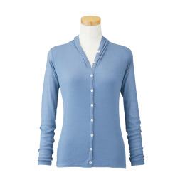 【天使の綿シフォン】２WAYカーディガン　スカイオブパリ