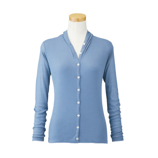 【天使の綿シフォン】２WAYカーディガン　スカイオブパリ