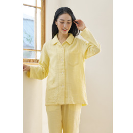 ＜2026年春夏新色＞【ウチノ　バス＆リラクゼーション】マシュマロガーゼ　ベーシックパジャマ