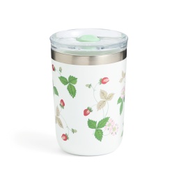 【ウェッジウッド】ワイルド ストロベリー 蓋付 ドリンクタンブラー(ステンレス)