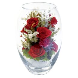 【アートプリントジャパン】ボトルフラワー/オーバル