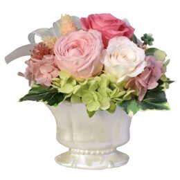 【アートプリントジャパン】プリザーブドフラワー/パーリーベース