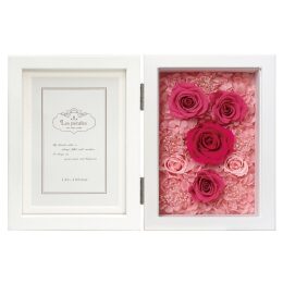 【アートプリントジャパン】プリザーブドフラワー/レ・ペタルフォトフレーム　キャビネWフルタイプ