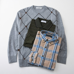 【アクアクロス】メンズカジュアルウェア3点セット