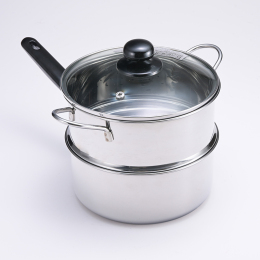【ヨシカワ】蒸しごよみ　二段蒸し器１８cm