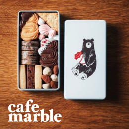【cafe marble】〈バレンタイン限定〉クマのチョコクッキー缶