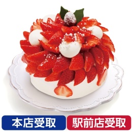 【カフェコムサ】栃木県産いちご 『とちあいか』のショートケーキ