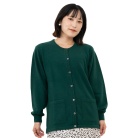 【カシミヤ】丸首カーディガン