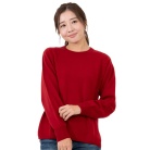 【カシミヤ】丸首セーター