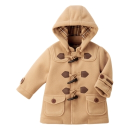 【ミキハウス】ダッフルコート　ベージュ