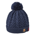 ミキハウスベア　ニットフード　紺