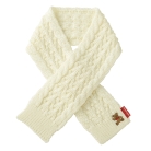 ミキハウスベア　マフラー　アイボリー