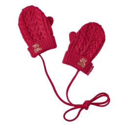 ミキハウスベア　手袋　赤