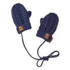 ミキハウスベア　手袋　紺