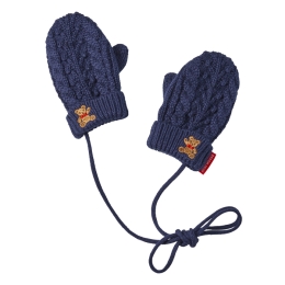 ミキハウスベア　手袋　紺