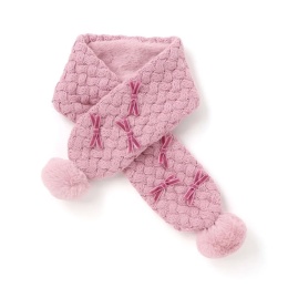 【ベベ】ポコポコニットリボンマフラー