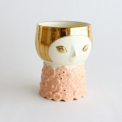 渡邉陽子　タマネギガールぐい呑　PINK